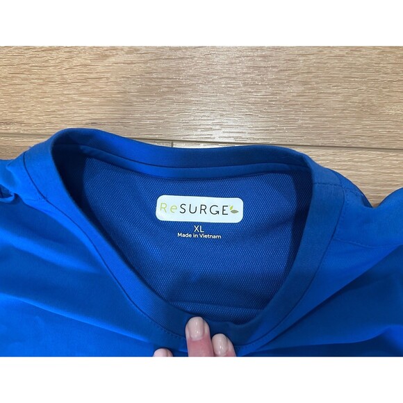 Women’s Re-Surge Scrub Set Royal Blue XL Wide Leg Pants & 2 Tops EUC! - Picture 8 of 10